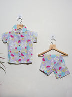 Linen Top & Bottom Set for Kids