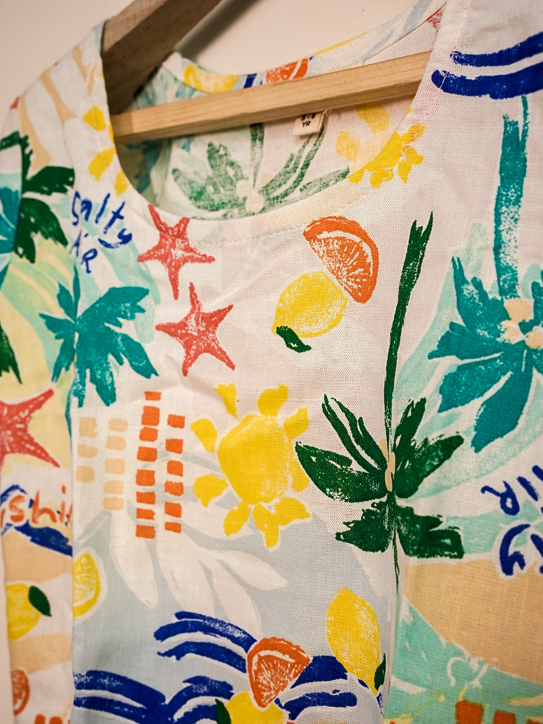 Hugsnbuds Linen Top & Shorts Set – Coconut Tree Print