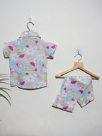 Linen Top & Bottom Set for Kids