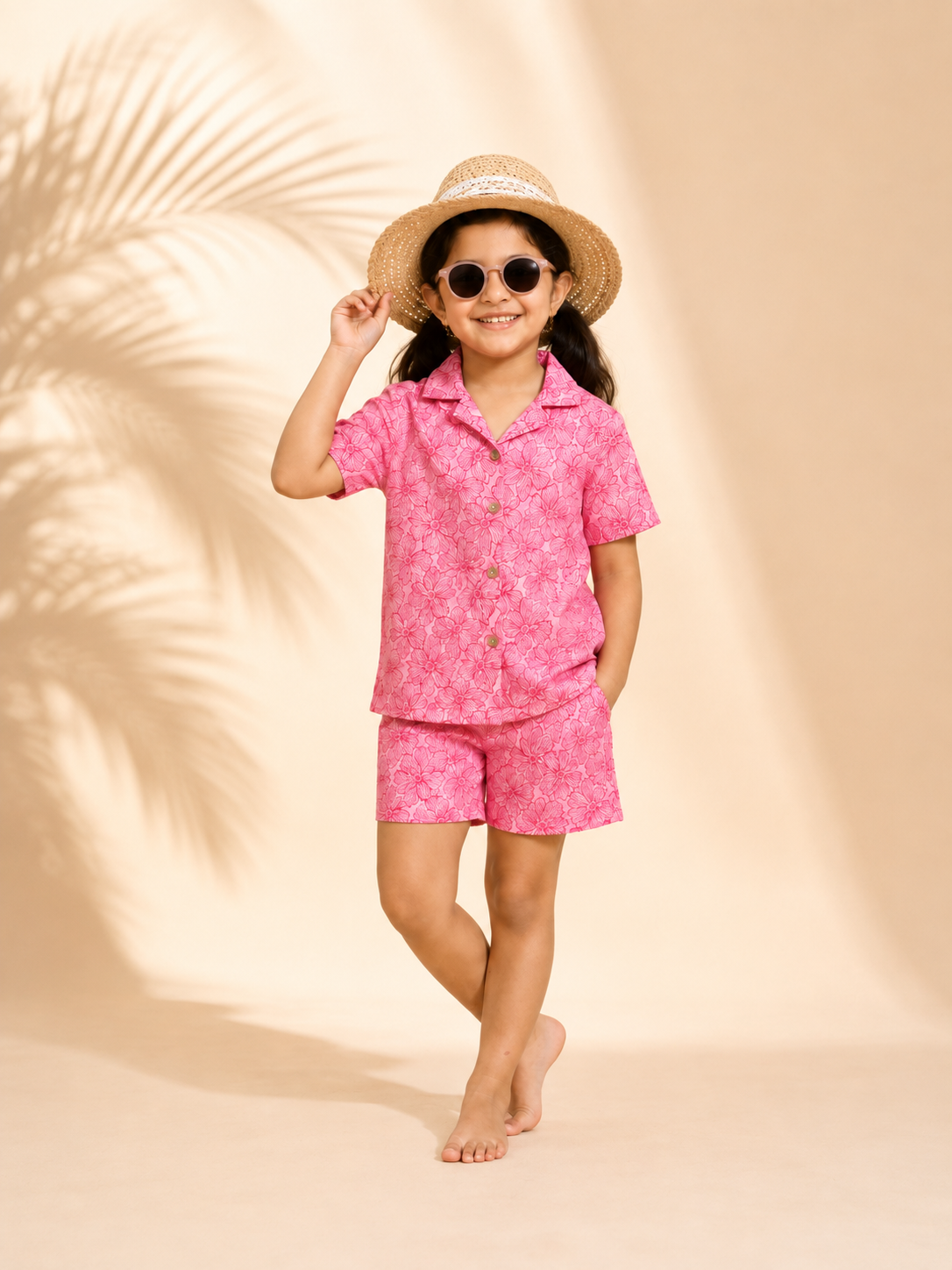 Rayon cotton Top N Shorts Set for Kids