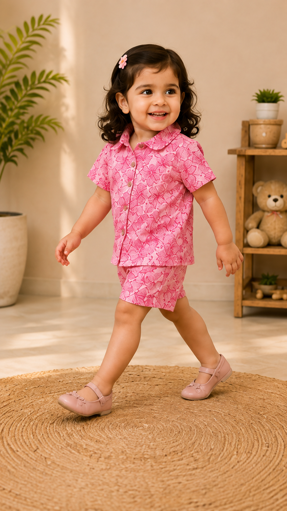 Rayon cotton Top N Shorts Set for Kids