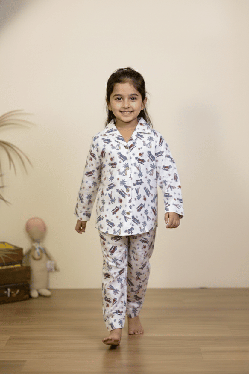 Kids cotton airplane nightwear set