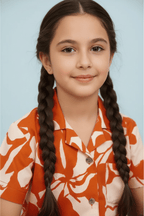 Soft Rayon Cord Set for Kids – Orange